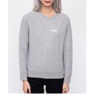 188 Patagonia Ahnya Organic Cotton Crewneck Sweatshirt Gray Small